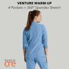 BARCO One Venture Scrub Jacket for Women – Zip Front Closure, 4 Pockets, 4-Way Stretch Women’s Medical Warm-Up Jacket(Ciel Blue)
