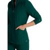 BARCO One Venture Scrub Jacket for Women – Zip Front Closure, 4 Pockets, 4-Way Stretch Women’s Medical Warm-Up Jacket(Hunter Green)