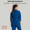 BARCO One Venture Scrub Jacket for Women – Zip Front Closure, 4 Pockets, 4-Way Stretch Women’s Medical Warm-Up Jacket(New Royal)