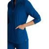 BARCO One Venture Scrub Jacket for Women – Zip Front Closure, 4 Pockets, 4-Way Stretch Women’s Medical Warm-Up Jacket(New Royal)