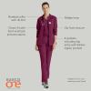 BARCO One Venture Scrub Jacket for Women – Zip Front Closure, 4 Pockets, 4-Way Stretch Women’s Medical Warm-Up Jacket(Wine)