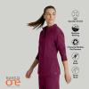 BARCO One Venture Scrub Jacket for Women – Zip Front Closure, 4 Pockets, 4-Way Stretch Women’s Medical Warm-Up Jacket(Wine)
