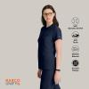 BARCO Unify Mission Scrub Top for Women – 1-Pocket Henley Neckline Top with 360 Spandex Stretch & Wrinkle Release Fabric(Indigo)