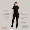 BARCO Unify Purpose Scrub Pant for Women – 5-Pocket High-Rise Cargo Pants with 360 Spandex Stretch & Moisture Wicking Fabric(Black)