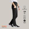 BARCO Unify Purpose Scrub Pant for Women – 5-Pocket High-Rise Cargo Pants with 360 Spandex Stretch & Moisture Wicking Fabric(Black)