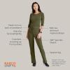 BARCO Unify Purpose Scrub Pant for Women – 5-Pocket High-Rise Cargo Pants with 360 Spandex Stretch & Moisture Wicking Fabric(Olive)