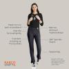 BARCO Unify Purpose Scrub Pant for Women – 5-Pocket High-Rise Cargo Pants with 360 Spandex Stretch & Moisture Wicking Fabric(Steel)