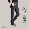 BARCO Unify Purpose Scrub Pant for Women – 5-Pocket High-Rise Cargo Pants with 360 Spandex Stretch & Moisture Wicking Fabric(Steel)