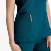 BARCO Unify Purpose Scrub Top for Women – 4-Pocket V-Neck Shirt with 360 Spandex Stretch & Moisture Wicking Fabric(Bahama)
