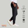BARCO Unify Rally Scrub Jogger for Men – 6-Pocket Elastic Waist Pants with 360 Spandex Stretch & Moisture Wicking Fabric(Black)