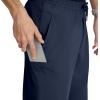 BARCO Unify Rally Scrub Jogger for Men – 6-Pocket Elastic Waist Pants with 360 Spandex Stretch & Moisture Wicking Fabric(Indigo)