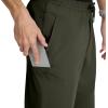 BARCO Unify Rally Scrub Jogger for Men – 6-Pocket Elastic Waist Pants with 360 Spandex Stretch & Moisture Wicking Fabric(Olive)