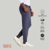 BARCO Unify Rally Scrub Jogger for Men – 6-Pocket Elastic Waist Pants with 360 Spandex Stretch & Moisture Wicking Fabric(Steel)