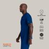 BARCO Unify Rally Scrub Top for Men – 3-Pocket V-Neck Shirt with 360 Spandex Stretch & Soil Release Fabric(Indigo)