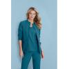 BARCO Unify Team Warm-Up Scrub Jacket for Women – 3-Pocket Jacket Top with 360 Spandex Stretch & Moisture Wicking Fabric(Bahama)