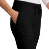 BARCO Unify Union Scrub Jogger for Women – 5-Pocket Mid-Rise Pants with 360 Spandex Stretch & Moisture Wicking Fabric(Black)