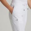BARCO Unify Union Scrub Jogger for Women – 5-Pocket Mid-Rise Pants with 360 Spandex Stretch & Moisture Wicking Fabric(White)