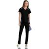 Grey’s Anatomy Impact Elevate Top for Women– Extreme Comfort Medical Scrub Top(Black)