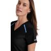Grey’s Anatomy Impact Elevate Top for Women– Extreme Comfort Medical Scrub Top(Black)