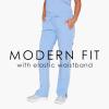 Grey’s Anatomy Signature 2218 Women’s Midrise Straight Leg Cargo Pant(Ciel Blue)