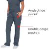 Grey’s Anatomy Signature 2218 Women’s Midrise Straight Leg Cargo Pant(Graphite)