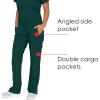 Grey’s Anatomy Signature 2218 Women’s Midrise Straight Leg Cargo Pant(Hunter Green)