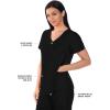 Grey’s Anatomy Signature Women’s GNT019 Astra V-Neck Scrub Top(Black)