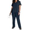 Grey’s Anatomy Signature Women’s GNT019 Astra V-Neck Scrub Top(Graphite)