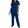 Grey’s Anatomy Signature Women’s GNT019 Astra V-Neck Scrub Top(Indigo (Navy))