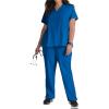 Grey’s Anatomy Signature Women’s GNT019 Astra V-Neck Scrub Top(New Royal)