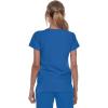 Grey’s Anatomy Women’s Signature Two Pocket Notch Yoke Neck Scrub Top(New Royal)