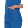 Grey’s Anatomy Women’s Signature Two Pocket Notch Yoke Neck Scrub Top(New Royal)