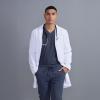 Skechers by BARCO Emerge Lab Coat for Men – 3-Pocket Medical Scrub Coat with 2-way Natural Stretch & Soil Release Fabric(White)
