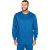 BARCO Essentials Valor Warm-Up Scrub Jacket – Super Soft, Easy Care, Quick Dry Full-Zip Scrub Jacket(New Royal)