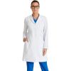 BARCO Grey’s Anatomy Scrubs Signature – Penelope Lab Coat for Women, Professional Full-Length 4-Button Long Sleeve 35″- 37″(White)