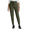 BARCO One Performance Knit Pro Classic Fit Scrub Jogger for Women – 5-Pocket High-Rise Pants with 360 Spandex Stretch(Olive)