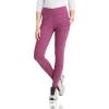 BARCO One Performance Knit Strive Scrub Legging for Women – 6-Pocket, High-Rise Pants with 360 Spandex Stretch(Dark Mauve Heather)