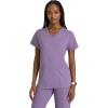 BARCO One Performance Knit Victory Classic Fit Scrub Top for Women – 2-Pocket, V-Neck Shirt with 360 Spandex Stretch(Dusty Lavender)