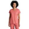 BARCO One Performance Knit Victory Classic Fit Scrub Top for Women – 2-Pocket, V-Neck Shirt with 360 Spandex Stretch(Ginger Rose)