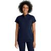 BARCO One Performance Knit Vigor Classic Fit Scrub Top for Women – 3-Pocket Mock Neck Shirt with Moisture Wicking Fabric(Indigo)
