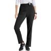 BARCO Unify Purpose Scrub Pant for Women – 5-Pocket High-Rise Cargo Pants with 360 Spandex Stretch & Moisture Wicking Fabric(Black)