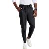BARCO Unify Rally Scrub Jogger for Men – 6-Pocket Elastic Waist Pants with 360 Spandex Stretch & Moisture Wicking Fabric(Black)