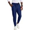 BARCO Unify Rally Scrub Jogger for Men – 6-Pocket Elastic Waist Pants with 360 Spandex Stretch & Moisture Wicking Fabric(Indigo)