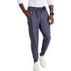 BARCO Unify Rally Scrub Jogger for Men – 6-Pocket Elastic Waist Pants with 360 Spandex Stretch & Moisture Wicking Fabric(Steel)