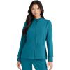 BARCO Unify Team Warm-Up Scrub Jacket for Women – 3-Pocket Jacket Top with 360 Spandex Stretch & Moisture Wicking Fabric(Bahama)