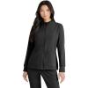 BARCO Unify Team Warm-Up Scrub Jacket for Women – 3-Pocket Jacket Top with 360 Spandex Stretch & Moisture Wicking Fabric(Black)