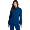 BARCO Unify Team Warm-Up Scrub Jacket for Women – 3-Pocket Jacket Top with 360 Spandex Stretch & Moisture Wicking Fabric(Indigo)