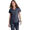 Grey’s Anatomy Impact Elevate Top for Women– Extreme Comfort Medical Scrub Top(Steel)