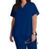 Grey’s Anatomy Signature Women’s GNT019 Astra V-Neck Scrub Top(Indigo (Navy))