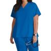 Grey’s Anatomy Signature Women’s GNT019 Astra V-Neck Scrub Top(New Royal)